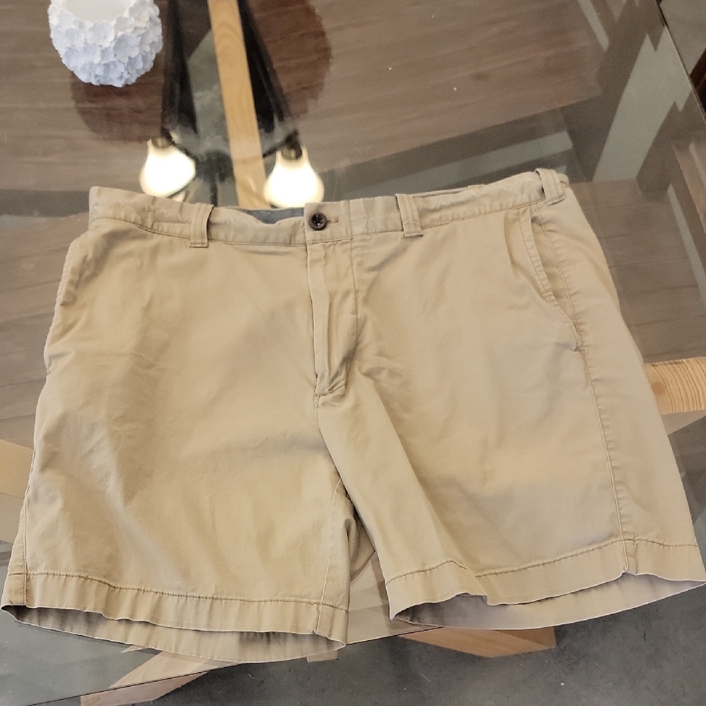 J. Crew Tan Flat Front Shorts Classic Style